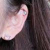 Titanium Steel Geometric Crystal Screw Ear Nail
