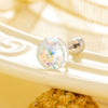 Titanium Steel Geometric Crystal Screw Ear Nail