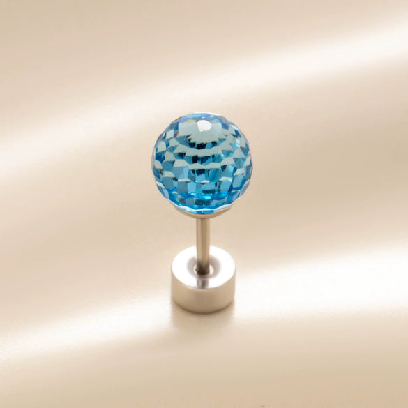 Titanium Steel Geometric Crystal Screw Ear Nail