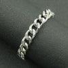Titanium Steel Geometric Cuban Chain Bracelet For Men Street Punk Motorcycle Style