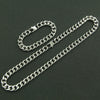 Titanium Steel Geometric Cuban Chain Bracelet For Men Street Punk Motorcycle Style