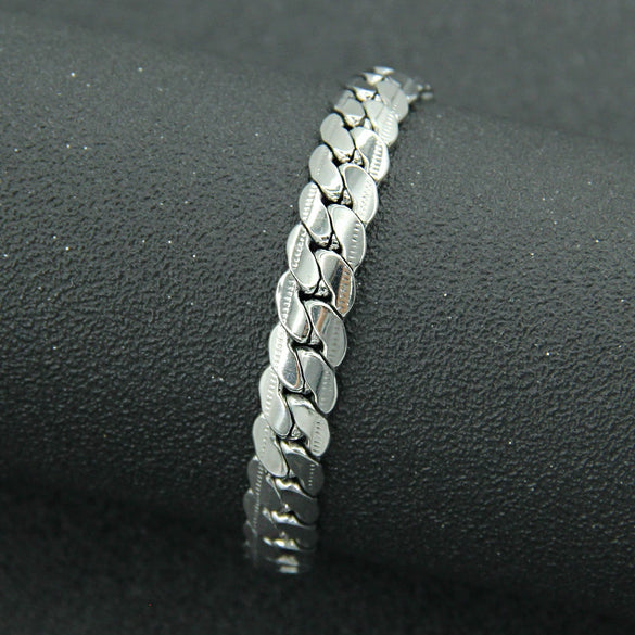 Titanium Steel Geometric Cuban Chain Bracelet Unisex Trendy