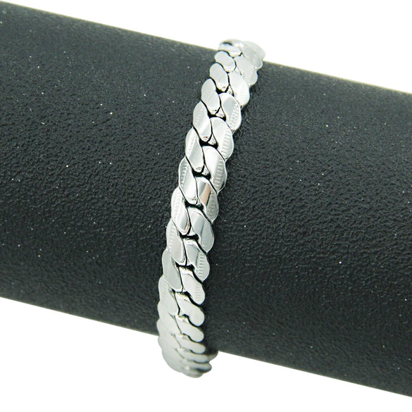 Titanium Steel Geometric Cuban Chain Bracelet Unisex Trendy