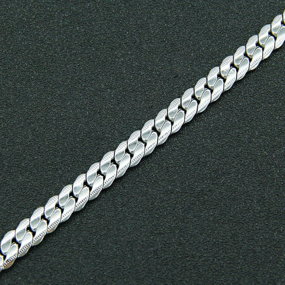 Titanium Steel Geometric Cuban Chain Bracelet Unisex Trendy