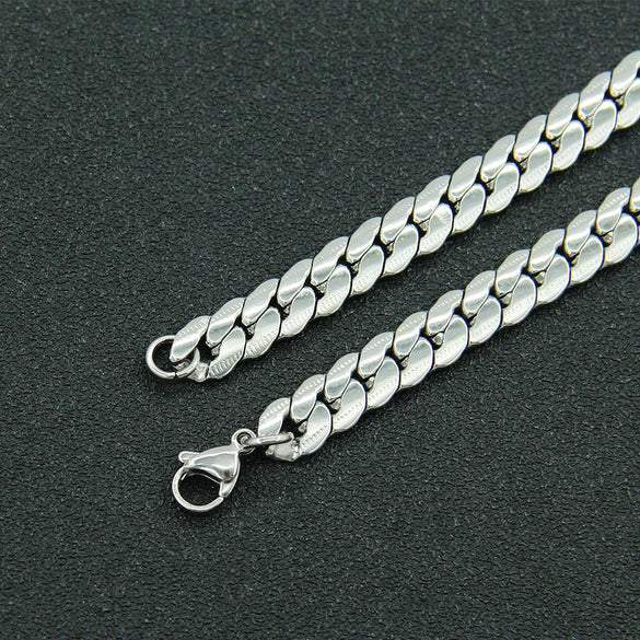 Titanium Steel Geometric Cuban Chain Bracelet Unisex Trendy