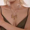 316L Stainless Steel Geometric Detachable Necklace Electroplated Fashion Style