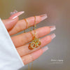 Titanium Steel Geometric Diamond Inlaid Women's Fashionable Clavicle Necklace