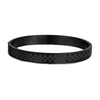 Titanium Steel Geometric Diamond Pattern Open Bracelet Unisex Retro Trendy Frosted Electroplated