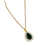 Titanium Steel Geometric Diamond Zircon Women's Ochain Necklace