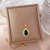Titanium Steel Geometric Diamond Zircon Women's Ochain Necklace