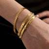 316L Stainless Steel Geometric Diamondencrusted Electroplated Fashion Ladies Bracelet