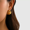 Titanium Steel Geometric Drop Shape Electroplated Women's Earrings