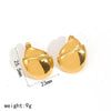 Titanium Steel Geometric Drop Shape Electroplated Women's Earrings