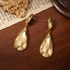 Titanium Steel Geometric Earrings For Women Simple Niche Design Electroplating