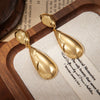 Titanium Steel Geometric Earrings For Women Simple Niche Design Electroplating