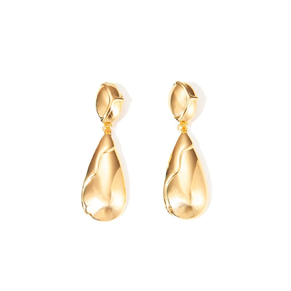 Titanium Steel Geometric Earrings For Women Simple Niche Design Electroplating