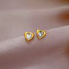 Titanium Steel Geometric Electroplated Minimalist Style Earrings For Women