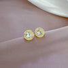 Titanium Steel Geometric Electroplated Minimalistic Earrings For Women And Men