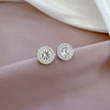 Titanium Steel Geometric Electroplated Minimalistic Earrings For Women And Men