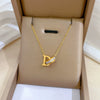 Titanium Steel Geometric Electroplated Necklace For Women
