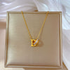 Titanium Steel Geometric Electroplated Necklace For Women