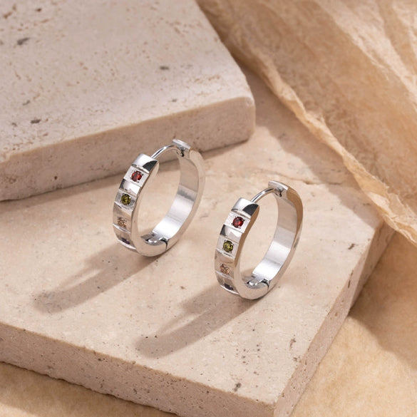 Titanium Steel Geometric Electroplated Simple Retro Fashion Women's Ear Buckle
