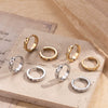 Titanium Steel Geometric Electroplated Simple Retro Fashion Women's Ear Buckle