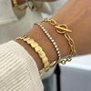 Titanium Steel Geometric Electroplated Women's Bracelet