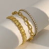 Titanium Steel Geometric Electroplated Women's Bracelet