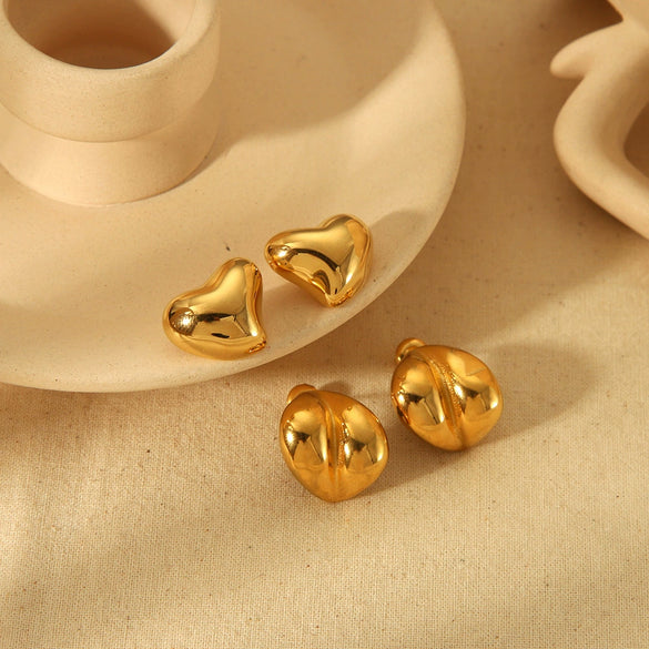Titanium Steel Geometric Electroplated Women's Earrings