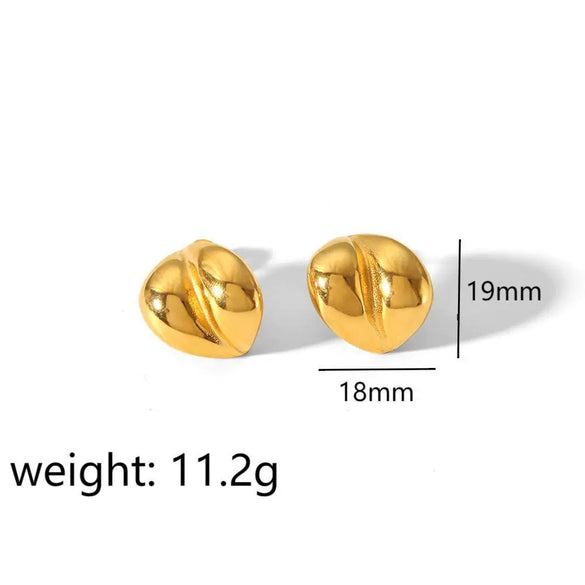 Titanium Steel Geometric Electroplated Women's Earrings