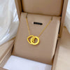 Titanium Steel Geometric Electroplated Women's Love Necklace Accessories