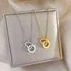 Titanium Steel Geometric Electroplated Women's Love Necklace Accessories