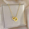 Titanium Steel Geometric Electroplated Women's Love Necklace Accessories