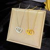 Titanium Steel Geometric Electroplated Women's Love Necklace Accessories