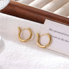 Titanium Steel Geometric Electroplated Women's Minimalist Earrings