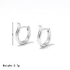 Titanium Steel Geometric Electroplated Women's Minimalist Earrings