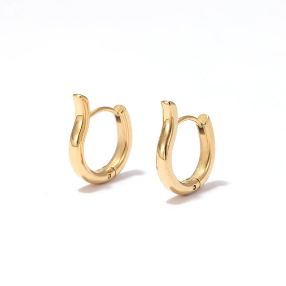 Titanium Steel Geometric Electroplated Women's Minimalist Earrings