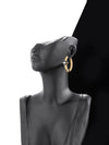 Titanium Steel Geometric Electroplated Women's Niche Retro Highend Allmatch Earrings
