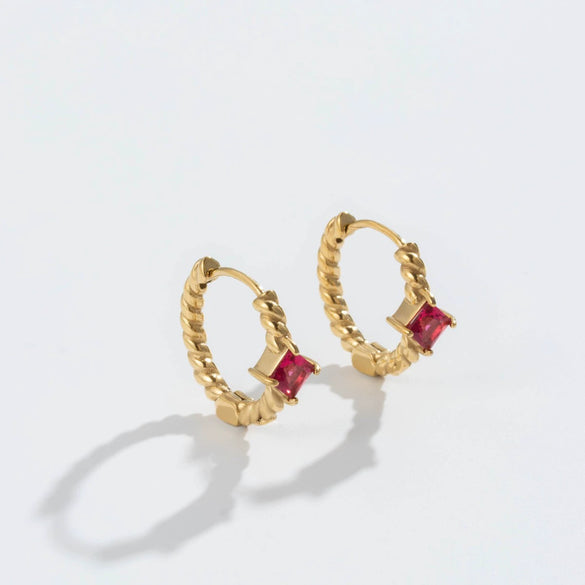 Titanium Steel Geometric Electroplated Women's Niche Retro Highend Allmatch Earrings
