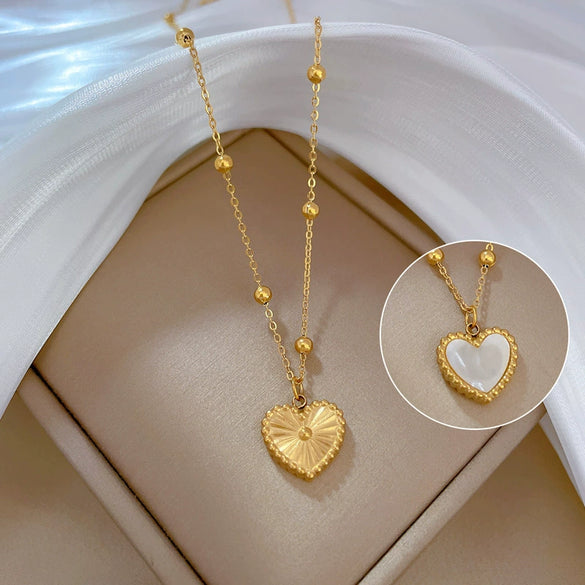 Titanium Steel Geometric Electroplating Minimalism Necklace For Women