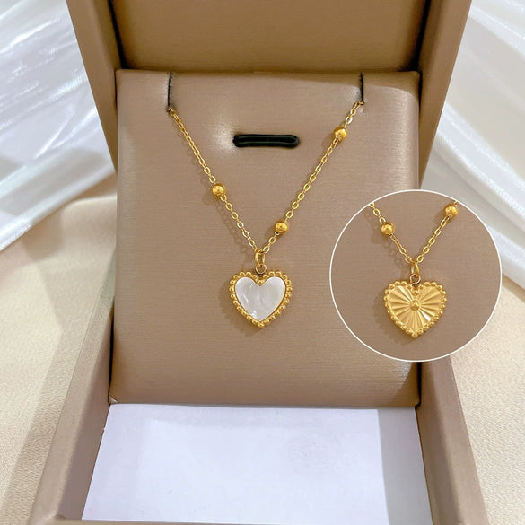 Titanium Steel Geometric Electroplating Minimalism Necklace For Women
