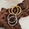 Titanium Steel Geometric Exaggerated Women's Earrings With Electroplating