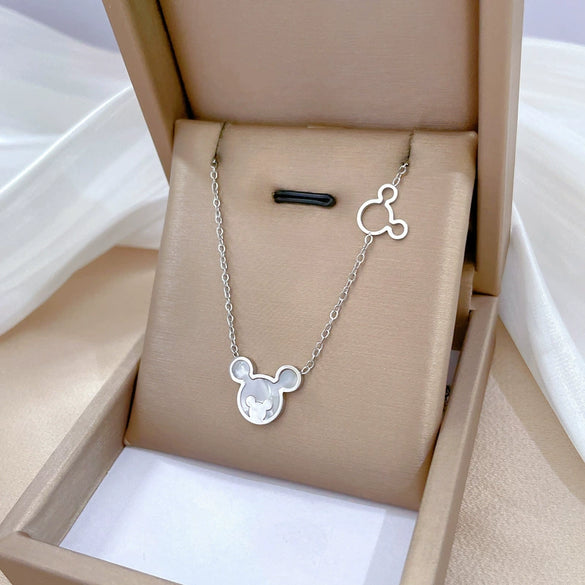 Titanium Steel Geometric Fashion Minimalist Electroplated Necklace For Unisex