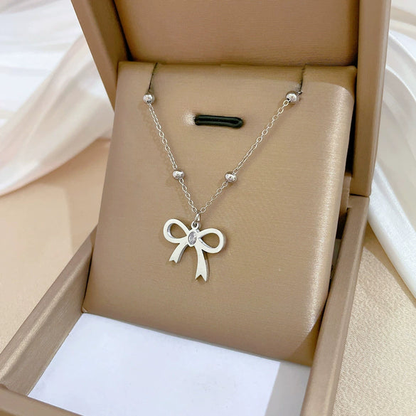 Titanium Steel Geometric Fashion Minimalist Electroplated Necklace For Unisex