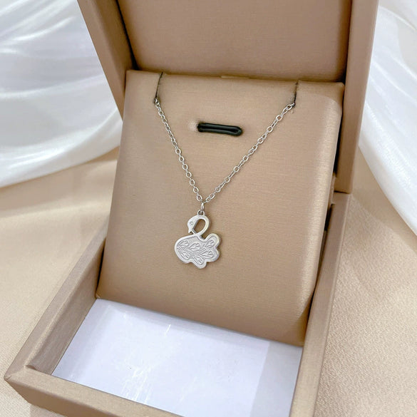 Titanium Steel Geometric Fashion Minimalist Electroplated Necklace For Unisex