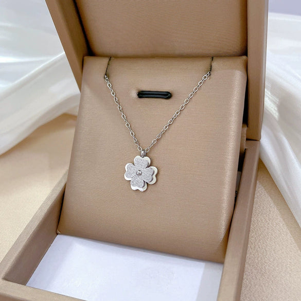 Titanium Steel Geometric Fashion Minimalist Electroplated Necklace For Unisex