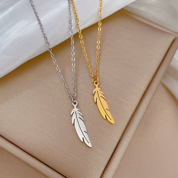 Titanium Steel Geometric Fashion Minimalistic Electroplated Women's Necklace