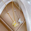 Titanium Steel Geometric Fashion Necklace With Electroplating