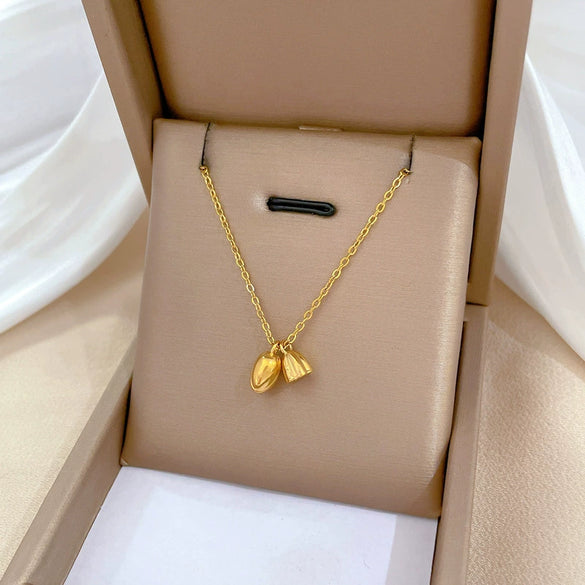 Titanium Steel Geometric Fashion Ol Style Electroplated Necklace